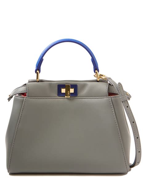 fendi peekaboo mini grey confetti|Fendi peekaboo snakeskin.